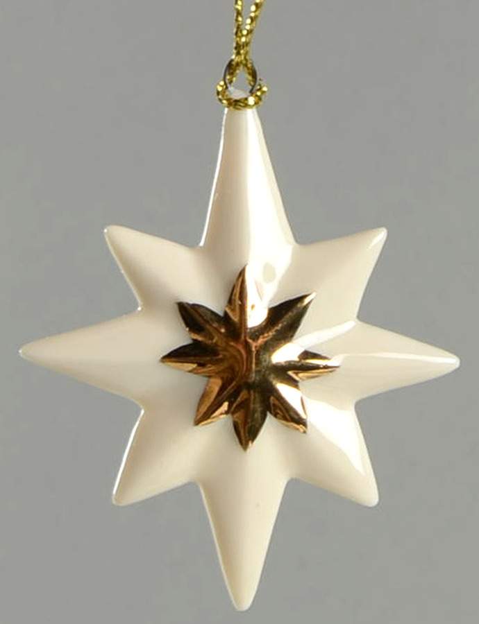Winter Delights Star With Gold Center - No Box by Lenox-1