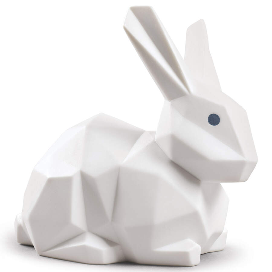 Origami Collection Rabbit-White - Boxed by Lladro-1