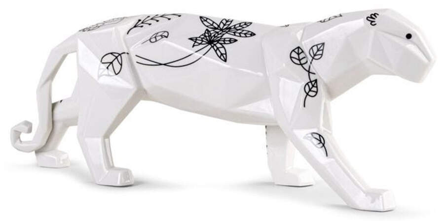 Origami Collection Jungle Panther Black - Boxed by Lladro-1