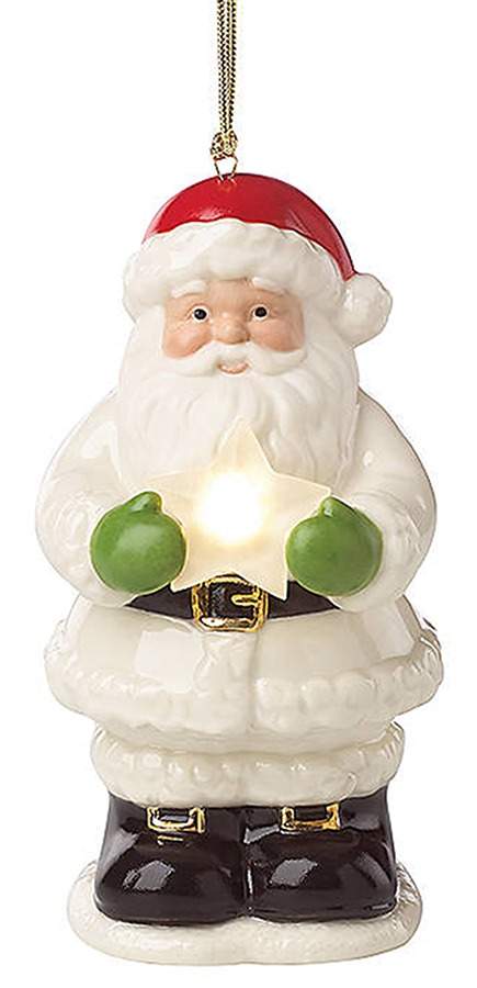 Starry Lit Musical Santa - Boxed by Lenox-1