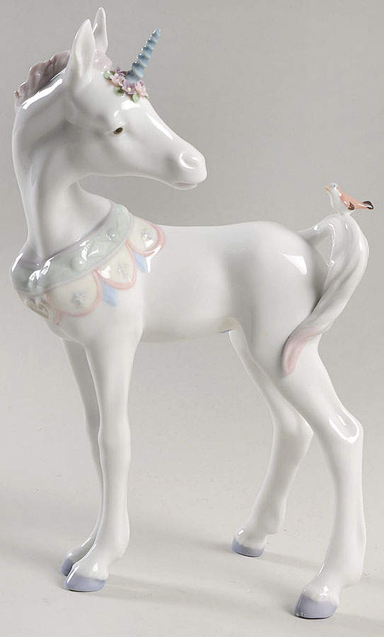 Fantasy & Legends Unicorn & Friend - No Box by Lladro-1