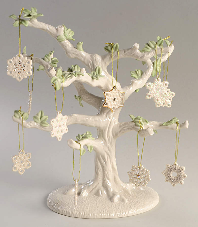 Snowflake Ornament Tree Tree & Ornaments Boxed Set - Set Of 11 by Lenox-1