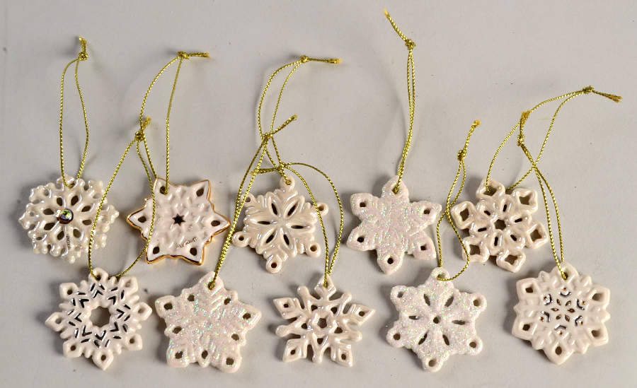 Snowflake Ornament Tree 10 Pc Boxed Ornament Set - With Box by Lenox-1