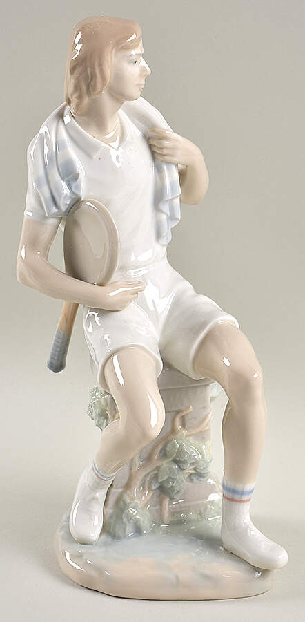 Sports Tennis Player Boy - Boxed by Lladro-1