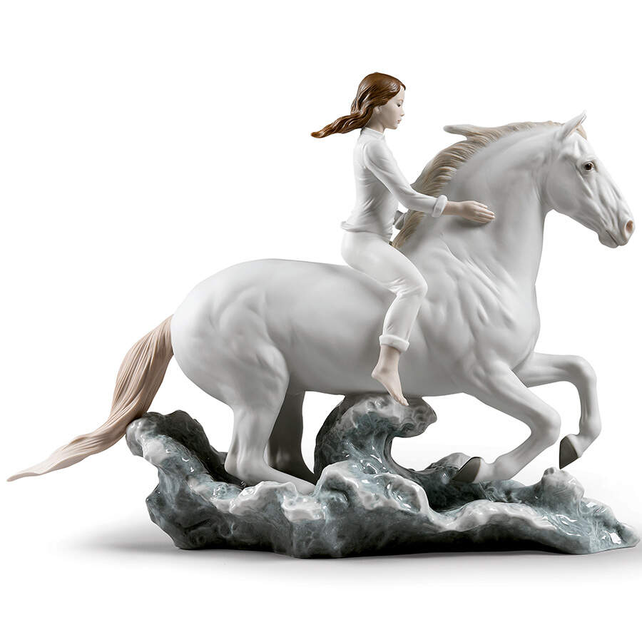 Equestrian Sports Riding Her Horse - Boxed by Lladro-1