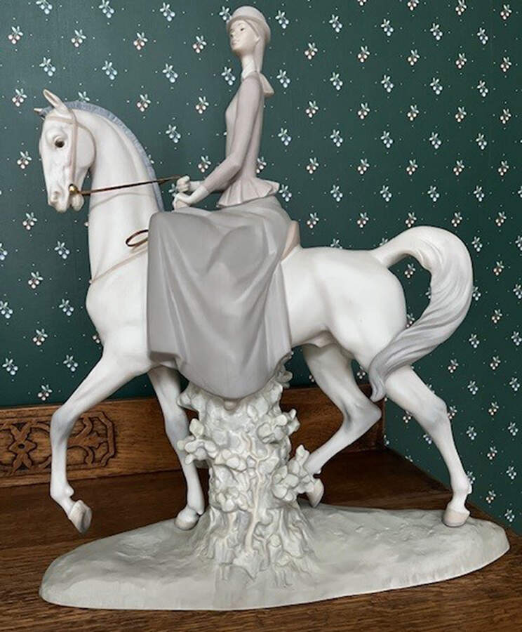 Equestrian Sports Female Equestrian - With Box by Lladro-1