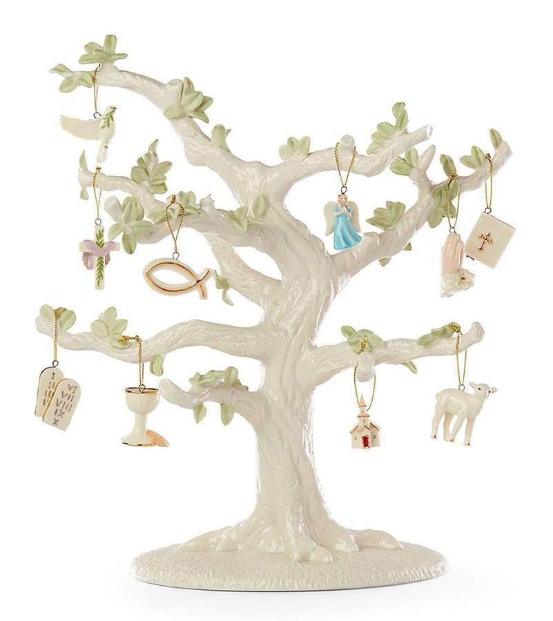 Tree of Faith Ornament Tree Ornaments & Tree Set - Set Of 11 by Lenox-1