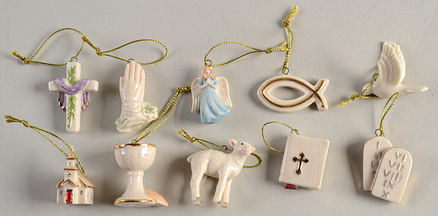 Tree of Faith Ornament Tree Tree Of Faith 10pc Ornaments - With Box by Lenox-1