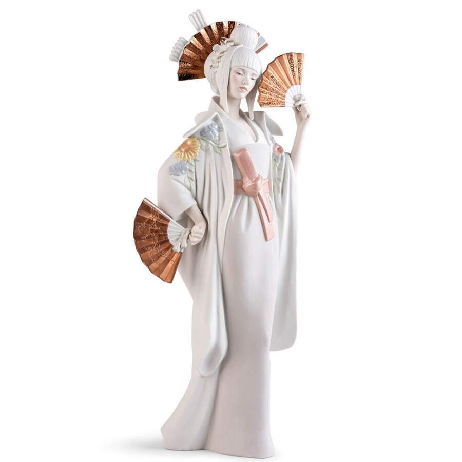Asian Inspiration Japanese Dancer - No Box by Lladro-1