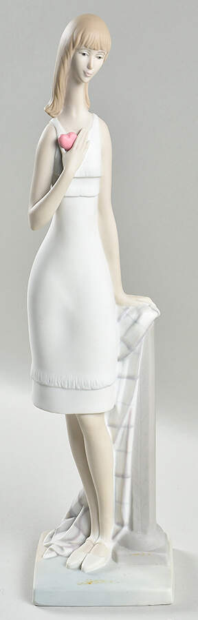 Romance (Singles) Girl With Heart - Boxed by Lladro-1