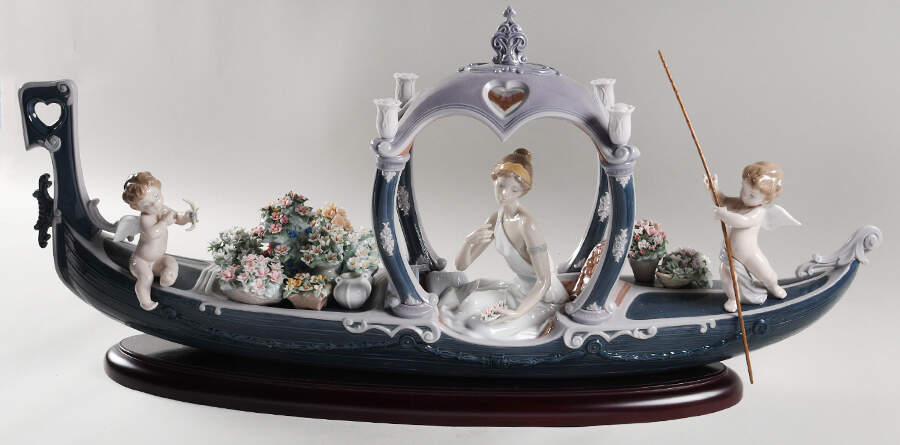 Romance (Singles) Gondola Of Love - Boxed by Lladro-1