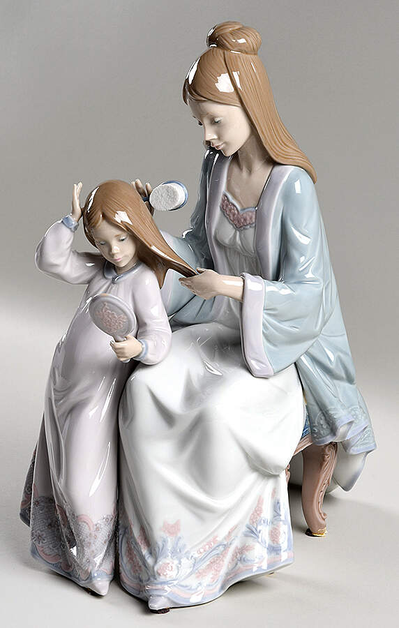 Women and Children Beautiful Tresses - No Box by Lladro-1