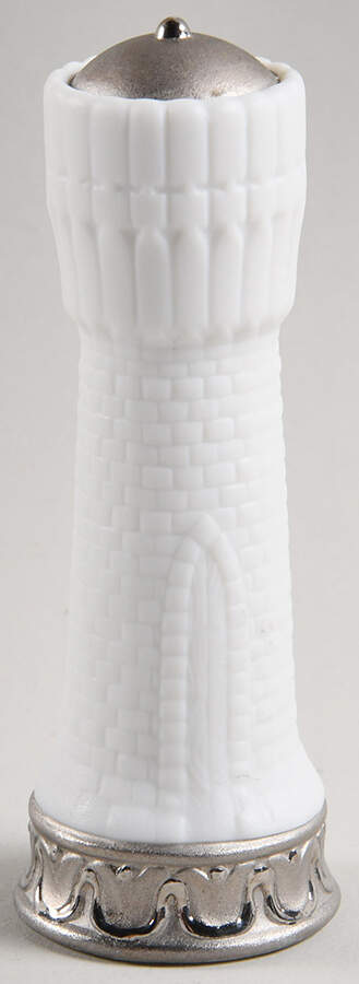 Re-Deco Chess Set Rook-White - Rook-White Chess Piece by Lladro-1