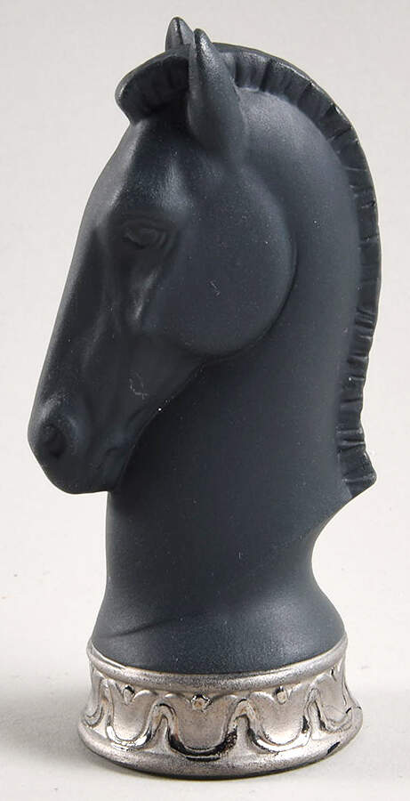 Re-Deco Chess Set Knight-Black - Knight-Black Chess Piece by Lladro-1