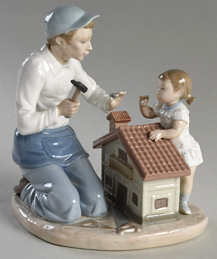 Men and Children A New Doll House - No Box by Lladro-1