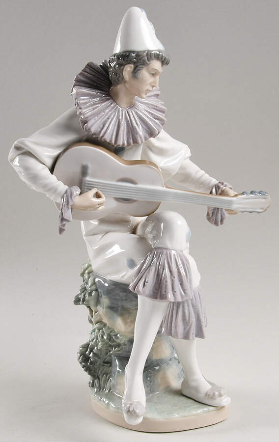 Commedia Dell'Arte Serious Clown - No Box by Lladro-1