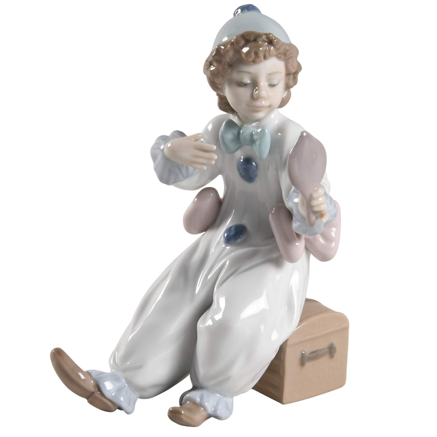 Commedia Dell'Arte Pierrot In Preparation - Boxed by Lladro-1