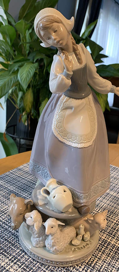 Children with Animals Milkmaid - No Box by Lladro-1
