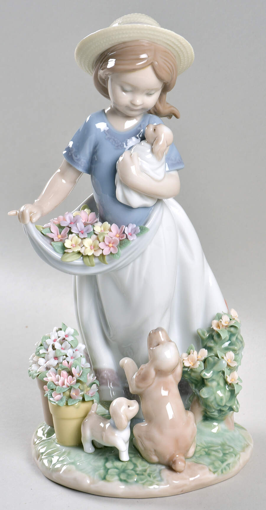 Children with Animals A Romp In The Garden - Boxed by Lladro-1