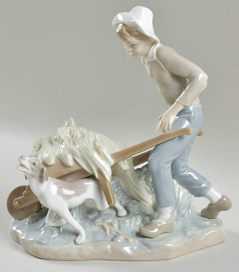 Children with Animals Gardener In Trouble - No Box by Lladro-1