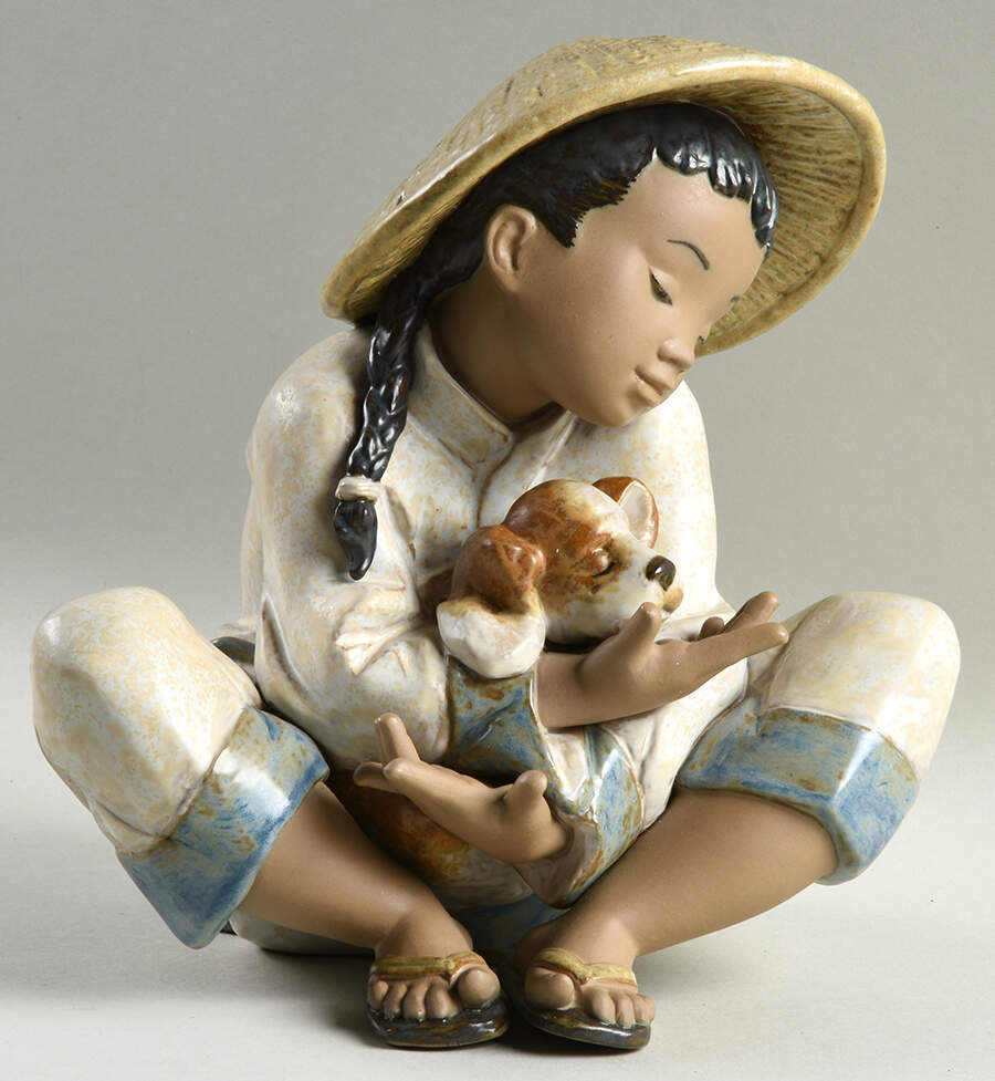 Children with Animals Boy's Best Friend - Boxed by Lladro-1