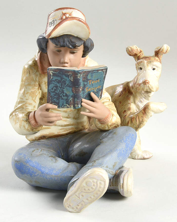 Children with Animals Learning Together - With Box Bx333 by Lladro-1