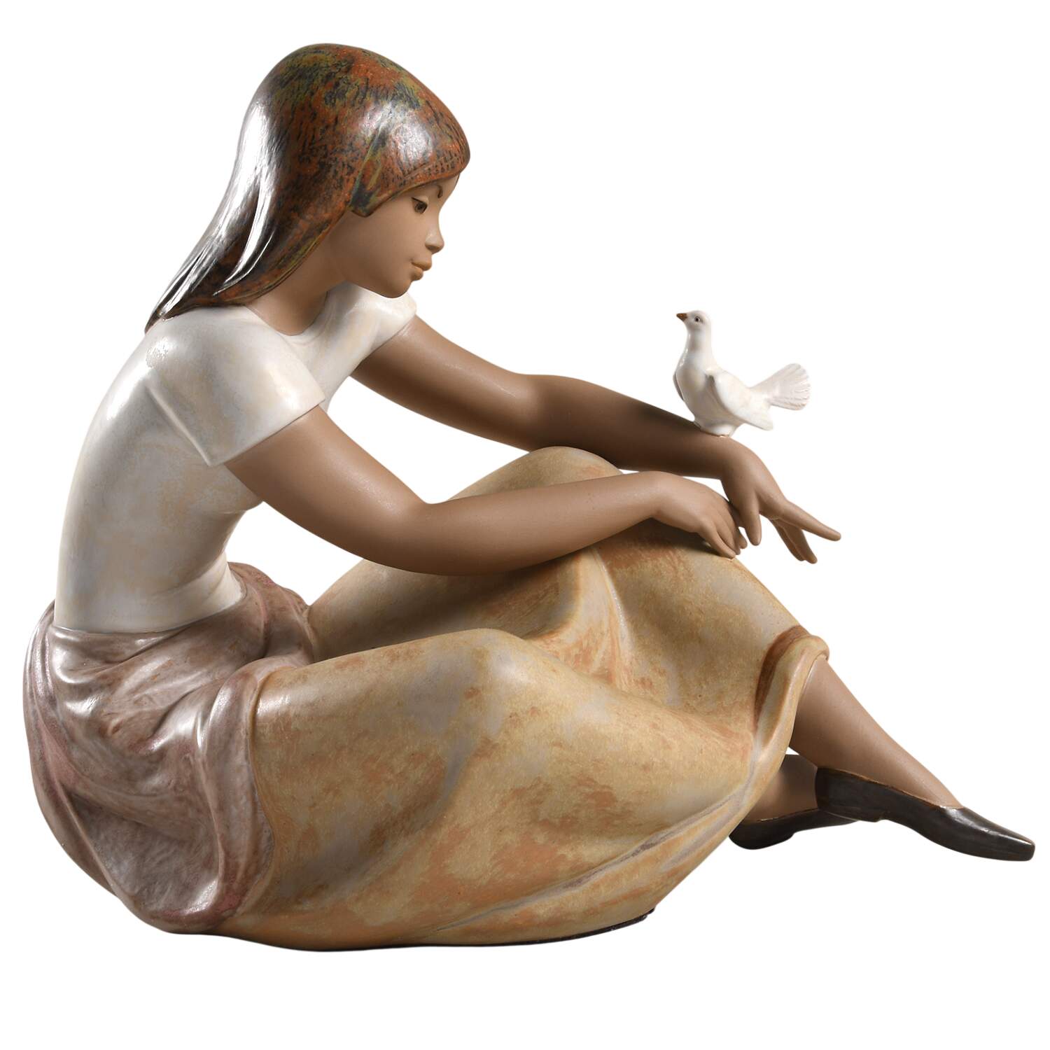 Children with Animals Watching The Dove - No Box by Lladro-1
