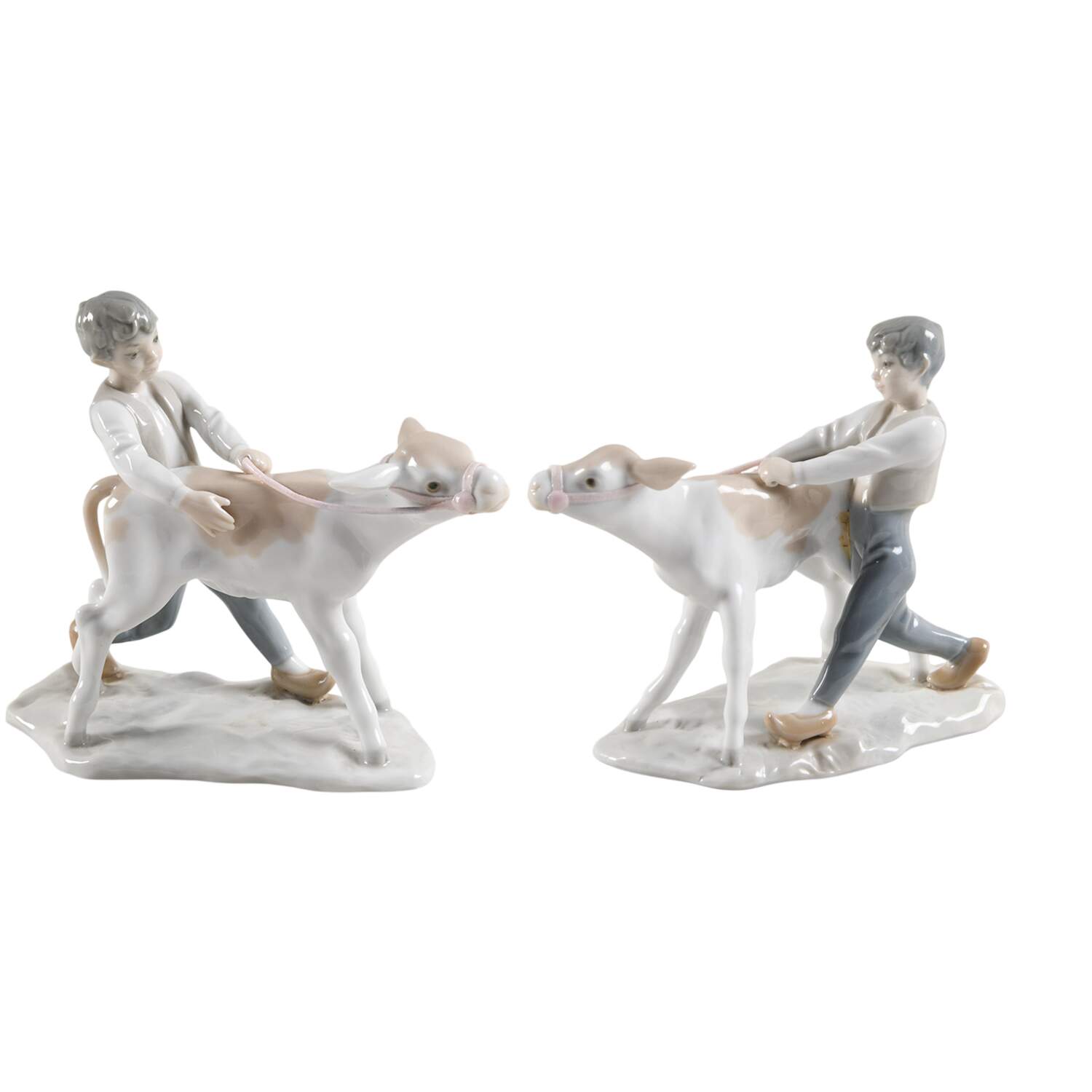 Children with Animals Boy With Bull - No Box by Lladro-1