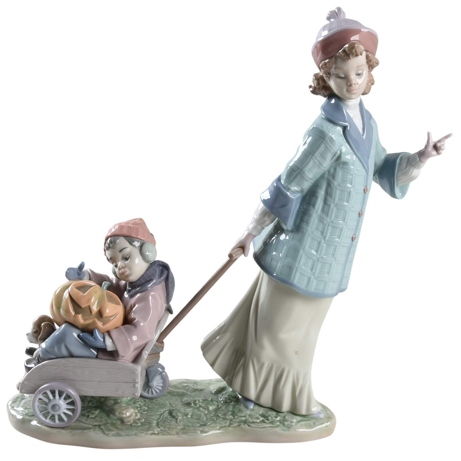 Children Playing Pumpkin Ride - No Box by Lladro-1