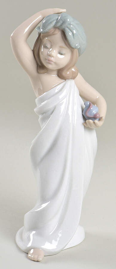 Children Bathing Just Like New - Boxed by Lladro-1