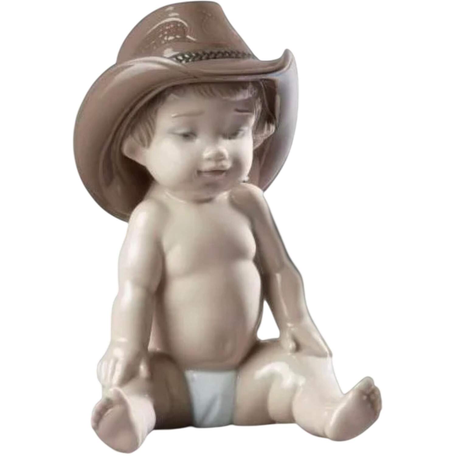 Babies and Toddlers Boy With Cowboy Hat - Boxed by Lladro-1