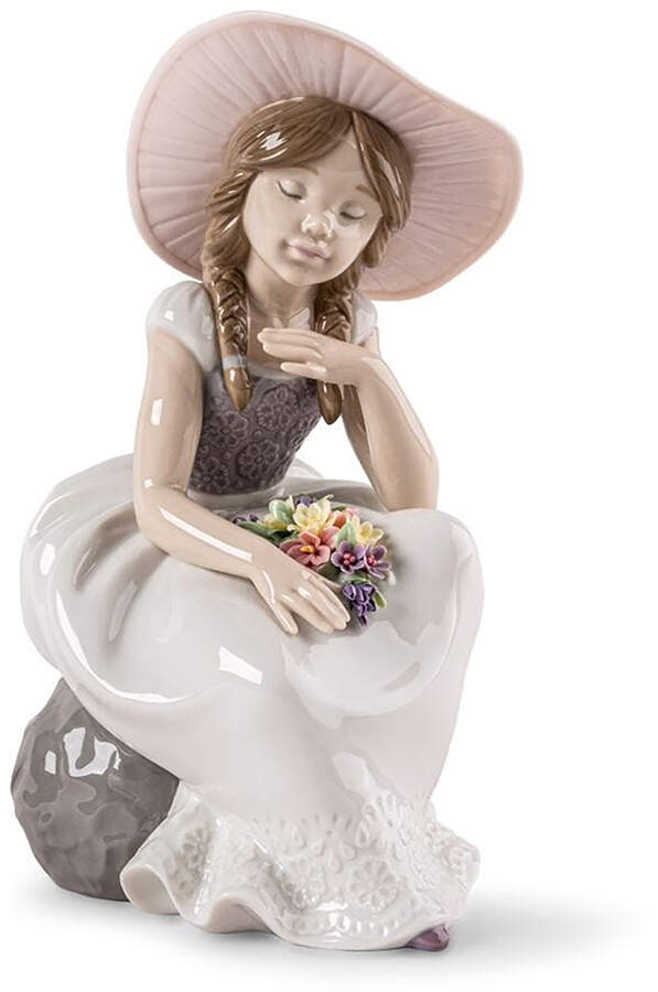 Children with Flowers Spring Has Come - No Box by Lladro-1