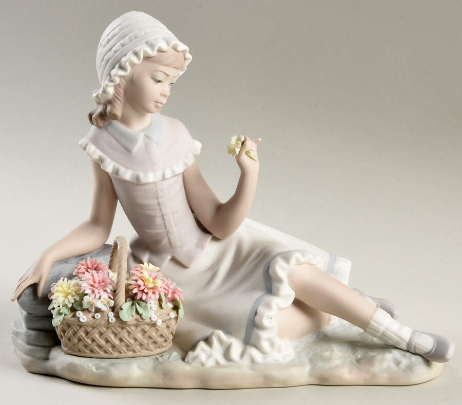 Children with Flowers Admiration - Boxed by Lladro-1