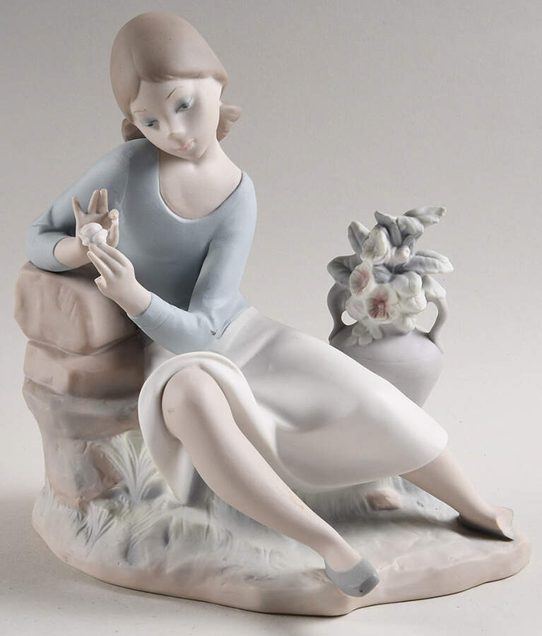 Children with Flowers Rosalinda - Boxed by Lladro-1