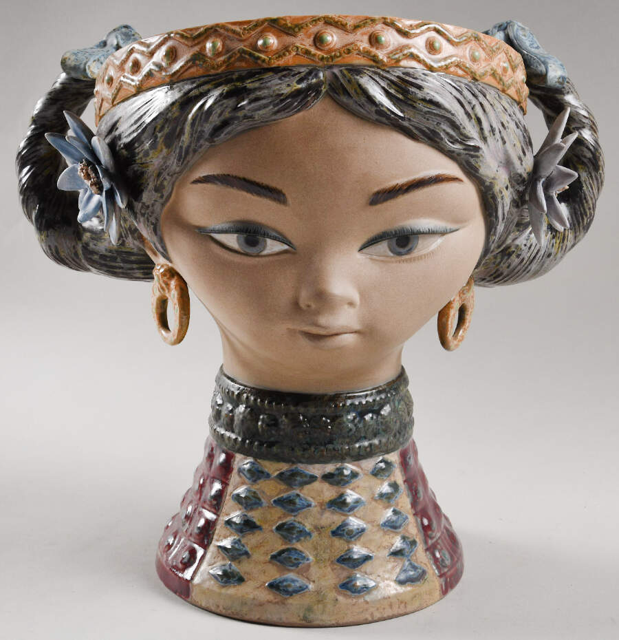 Girl's Head Set Byzantine Head - Boxed by Lladro-1