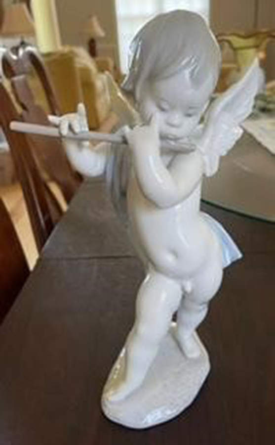 Angels and Cherubs Angel With Flute - Boxed by Lladro-1