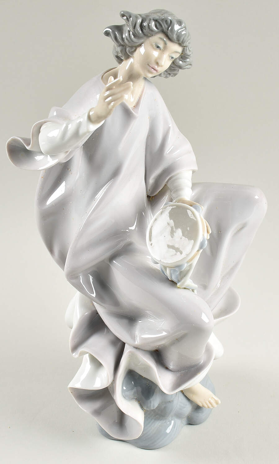 Angels and Cherubs Angel With Tambourine - Boxed by Lladro-1