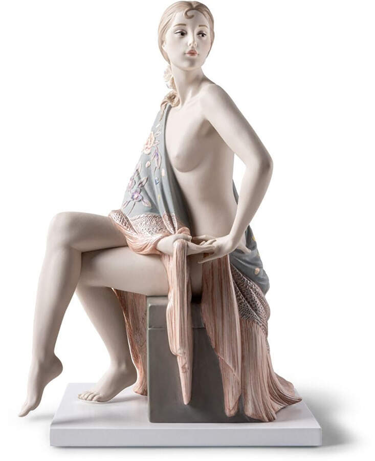 Nudes Nude With Shawl - No Box by Lladro-1