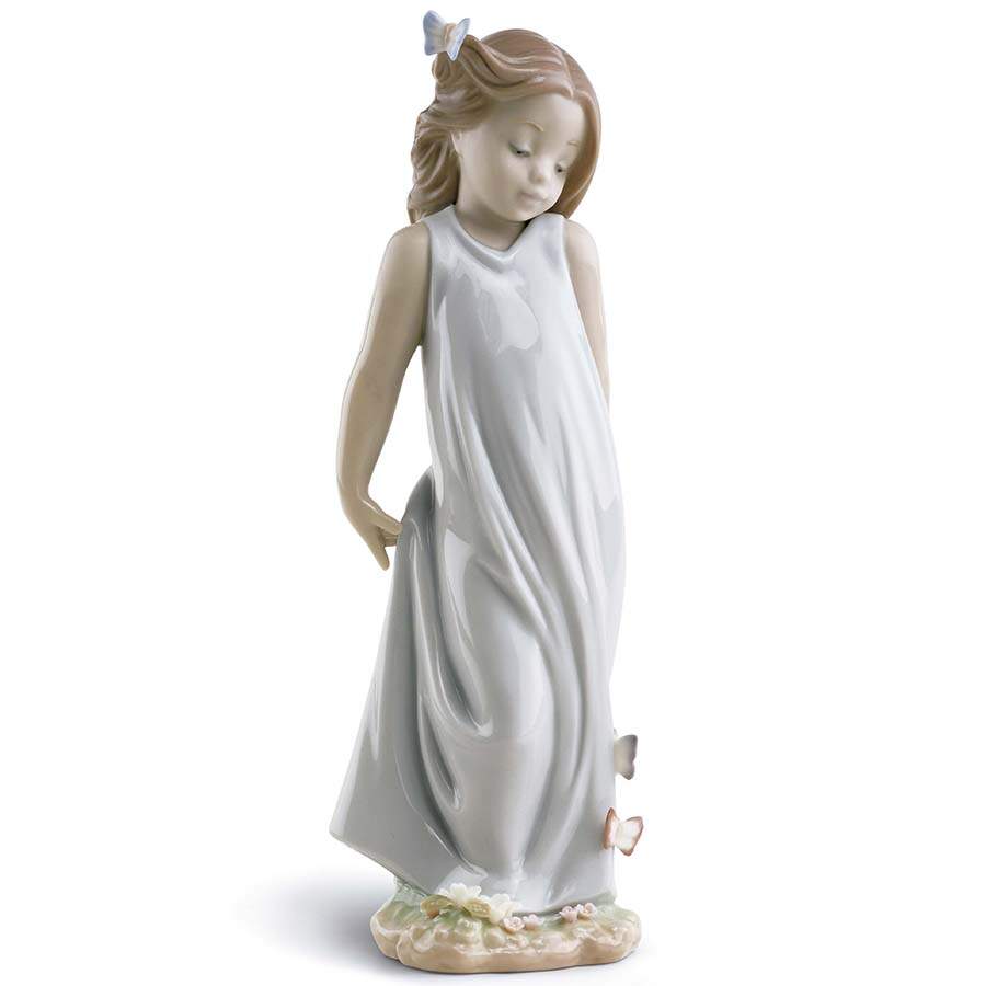 Young Girls Friend Of The Butterflies - Boxed by Lladro-1