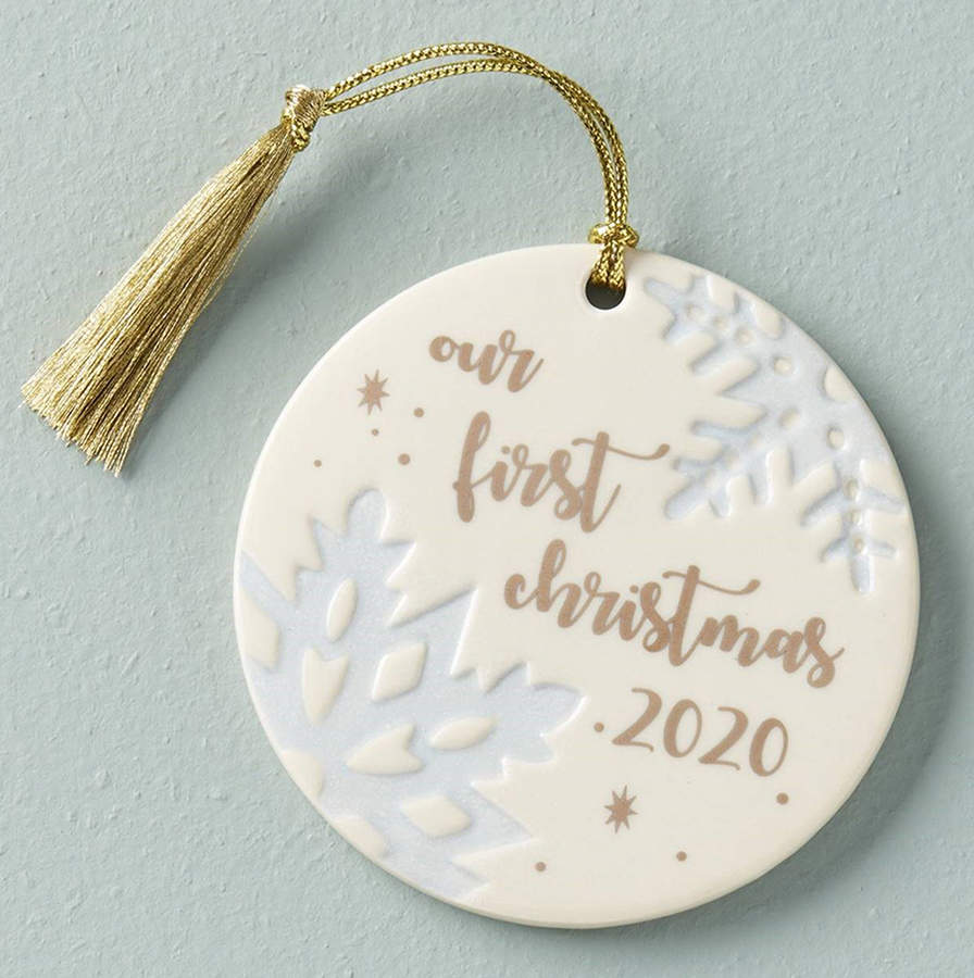 Our First Christmas Snowflake 2020-Our 1st Christmas Together - No Box by Lenox-1