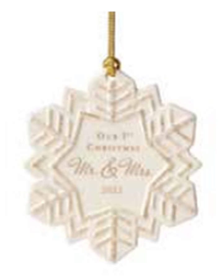 Our First Christmas Snowflake 2022-Our 1st Christmas Together - Boxed by Lenox-1