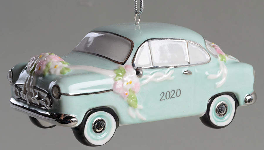 Just Married 2020-Vintage Car - With Box by Lenox-1