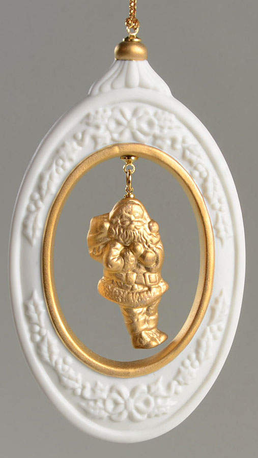 Golden Treasures of Christmas Santa  - No Box by Lenox-1