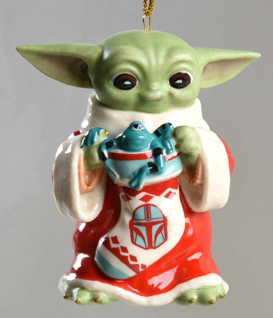 Star Wars Ornaments Grogu With Stocking - Boxed by Lenox-1