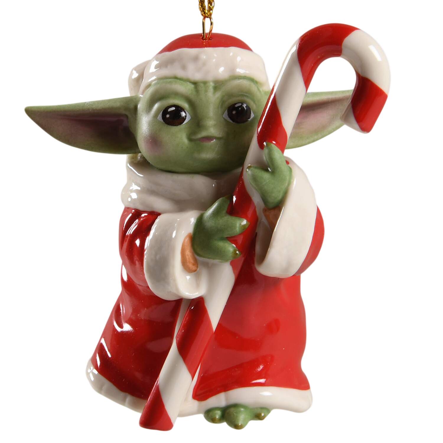 Star Wars Ornaments Grogu With Candy Cane - Boxed by Lenox-1
