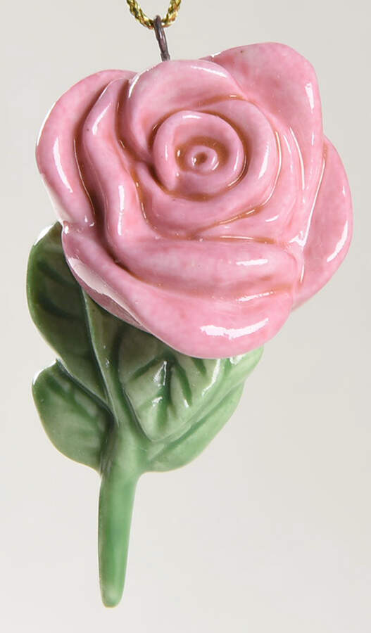 Harvest Impressions Ornament Tree Pink Rose - No Box by Lenox-1