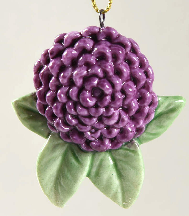 Harvest Impressions Ornament Tree Purple Dahlia - No Box by Lenox-1