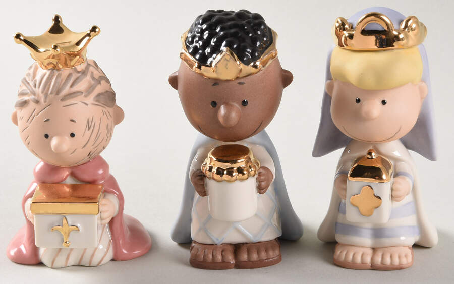 Peanuts Christmas Pageant Peanuts 3 Kings - 3 Pc Set - Boxed by Lenox-1
