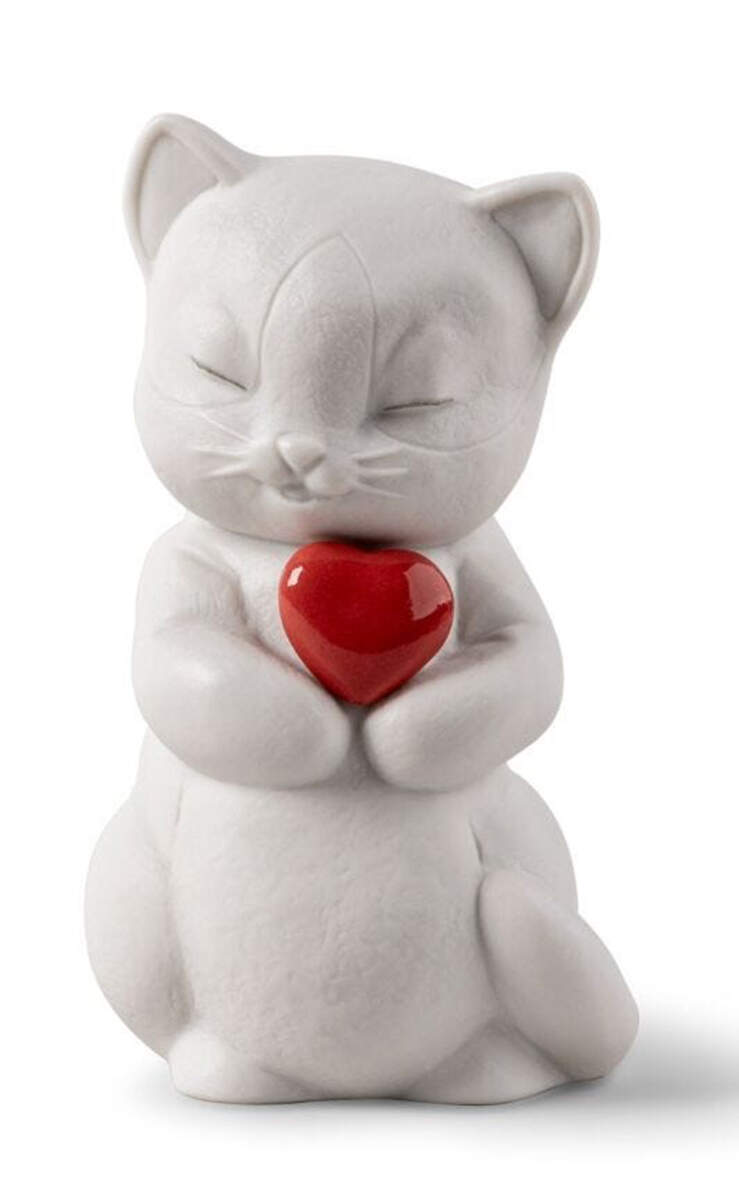 Lovely World Whiskers - Playful Kitten - No Box by Lladro-1