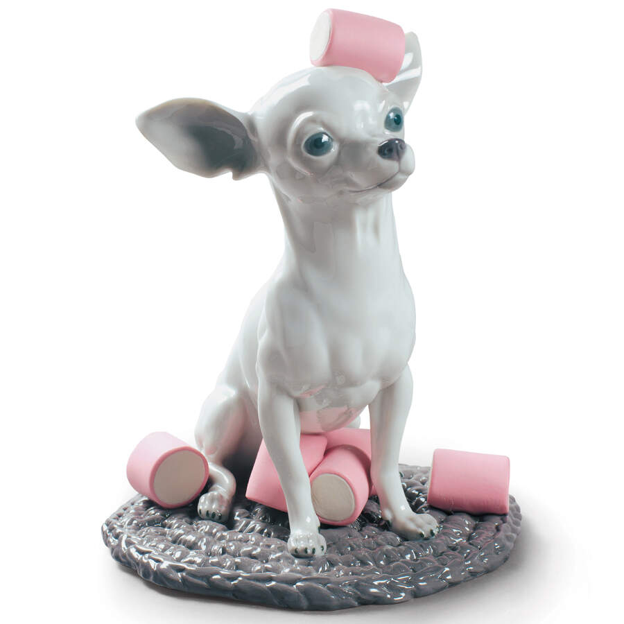 Dog and Candy Collection Chihuahua With Marshmallows - No Box by Lladro-1